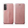 Чохол-книга Retro Texture Magnetic для Samsung Galaxy S22 5G - рожево-золото