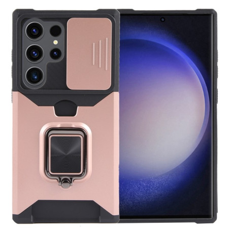 Протиударний чохол Armor Camera Shield на Samsung Galaxy S24 Ultra 5G - рожеве золото