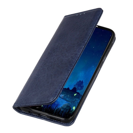 Шкіряний чохол-книжка Magnetic Retro Crazy Horse Texture на Samsung Galaxy S10 5G-синій