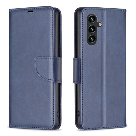Чехол-книжка Retro Lambskin Texture для Samsung Galaxy A35 - синий