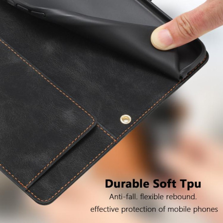 Чохол-книжка Tulips Embossed Leather для Motorola Moto G05 - чорний