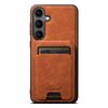 Съёмный чехол-кошелёк Suteni H16 для Samsung Galaxy S26+ 5G — хаки