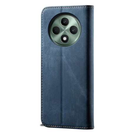 Чохол книжка Denim Texture Casual Style на OPPO Reno12 F/12 FS 5G Global - синій