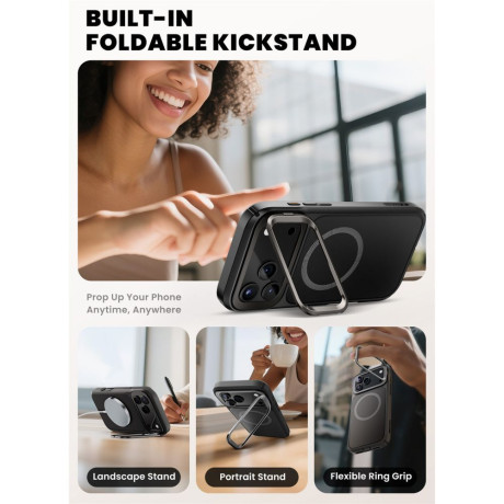 Оригинальный чехол Supcase IBLSN Ares Flip Mag с MagSafe на iPhone 17 Pro - Black