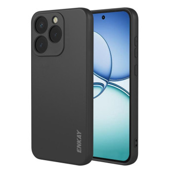 Силиконовый чехол ENKAY Liquid Silicone на Realme 15T 5G — чёрный