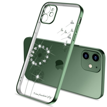 Ультратонкий чехол Electroplating Dandelion для iPhone 11 - зеленый