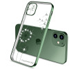 Ультратонкий чохол Electroplating Dandelion для iPhone 11 Pro Max - темно-зелений
