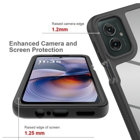 Противоударный чехол Starry Sky Series на Motorola Moto G55 - фиолетовый