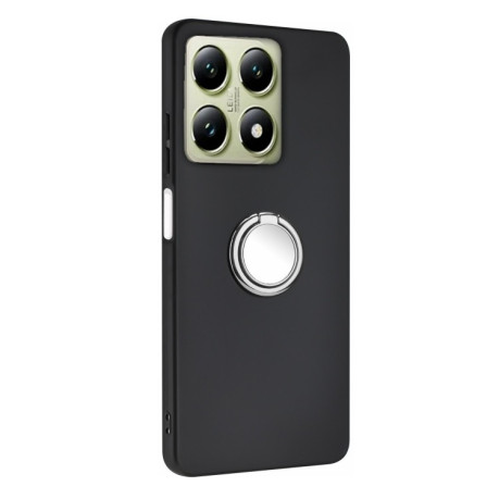 Протиударний чохол Matte with Ring Holder для Xiaomi 14T Pro - сріблястий