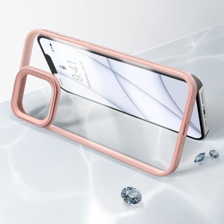 Чохол Baseus Crystal для iPhone 14/13 - рожевий