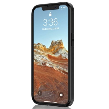 Противоударный чехол Pioneer Carbon Fiber для iPhone 13 mini - черный