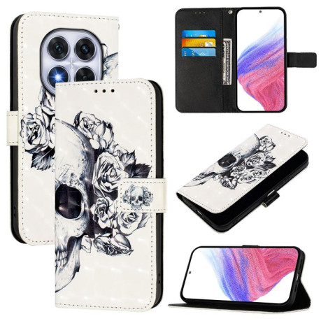 Чохол-книжка 3D Painting для Xiaomi Redmi Note 14 Pro 5G/Poco X7 - Skull