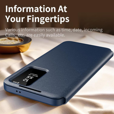 Чохол-книжка Smart View Window Leather для Samsung Galaxy S25 Ultra 5G - синій