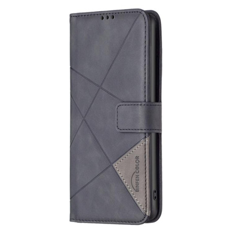 Чехол-книжка Rhombus Texture для Xiaomi  Redmi Note 14 Pro 4G - черный