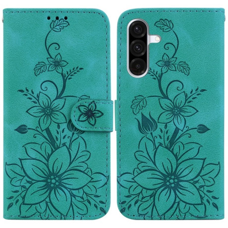 Чохол-книжка Lily Embossed Leather для Samsung Galaxy A36 5G / A56 5G - зелений