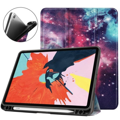 Чехол-книжка Colored Drawing with stylus holder на iPad Air 10.9 2022/2020 - Milky Way Nebula