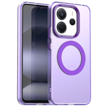 Протиударний чохол Candy Magsafe PC Hybrid TPU для Xiaomi Redmi Note 14 4G 164.84mm - фіолетовий