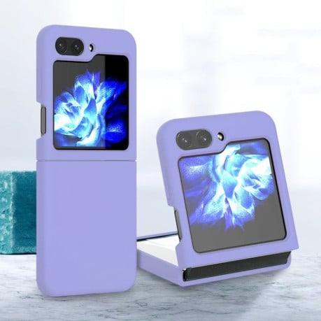 Силиконовый чехол Silicone Skin Feel Folding для Samsung Galaxy  Flip 6 - фиолетовый
