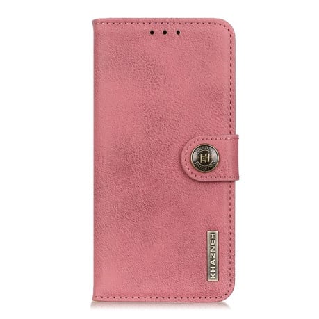 Чохол-книжка KHAZNEH Cowhide Texture на Xiaomi Poco F6 Pro - рожевий