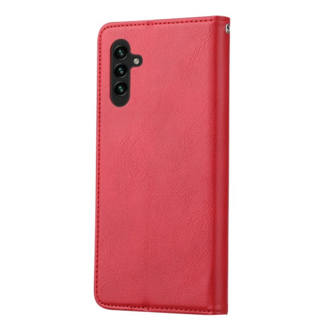 Чехол-книжка Knead Skin Texture на Samsung Galaxy A04s/A13 5G - красный