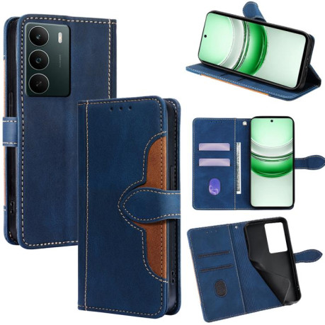 Чохол-книжка з м'яким покриттям Skin Feel та магнітною застібкою на Realme C71 4G - синій