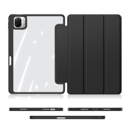 Протиударний чохол-книжка DUX DUCIS TOBY Series Antiskid Leather для Xiaomi Pad 6/6 Pro - чорний