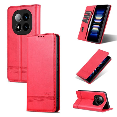Чохол-книжка AZNS Magnetic Calf на Xiaomi Redmi Note 14 Pro 5G/Poco X7 - червоний