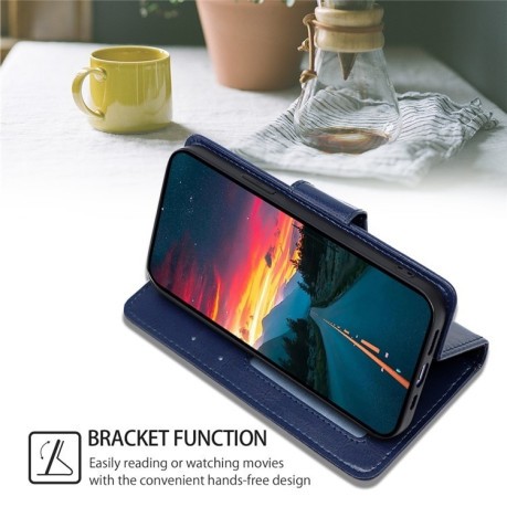 Чехол-книжка Crystal Texture для OPPO Reno12 F/12 FS 5G - синий
