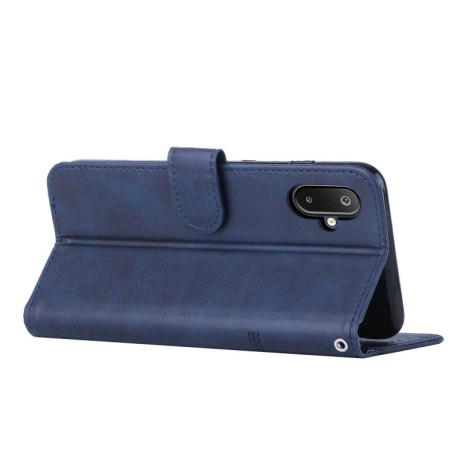 Чехол-книжка Stitching Calf Texture для Samsung Galaxy M06 5G - синий