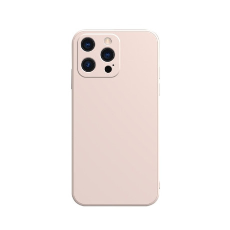Силиконовый чехол Solid Color Liquid на iPhone 13 Pro - розовый