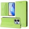 Чохол-книжка RC01 Dual-Folded Magnetic Suction RFID Leather на Xiaomi Poco M7 Pro 5G - зелений
