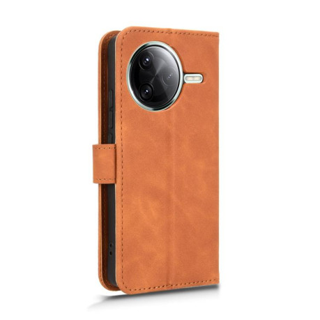 Чехол-книжка Retro Skin Feel Business Magnetic на Xiaomi Poco F7 Pro / F7 Ultra - коричневый