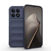 Силиконовый чехол Magic Flannel на Xiaomi Redmi K90/Poco F8 Pro — тёмно-синий