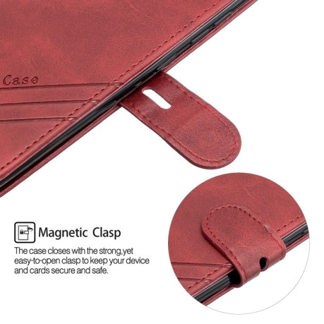 Чохол-книжка Stitching Style 2-Color Cow Texture на Samsung Galaxy A71-червоний