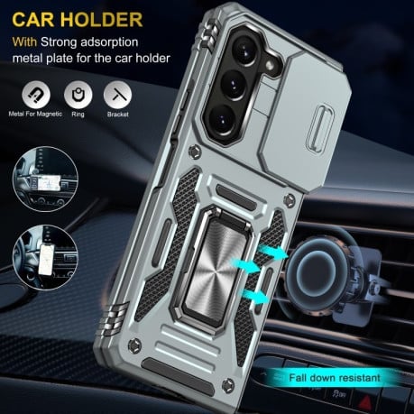 Противоударный чехол Armor Camera Shield для Samsung Galaxy Fold 6 5G - серый