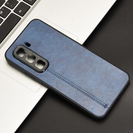 Ударозащитный чехол Sewing Cow Pattern для Infinix Hot 50 Pro 4G - синий