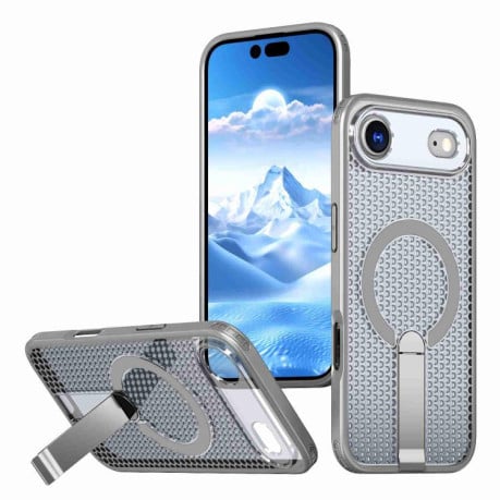 Чехол kalebol Honeycomb Cooling с MagSafe и подставкой на iPhone Air - серый
