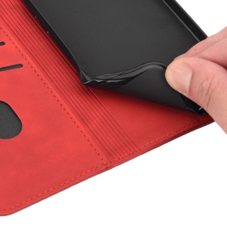 Чехол-книжка Splicing Skin Feel для Xiaomi Redmi Note 11 Pro 5G (China)/11 Pro+ - красный