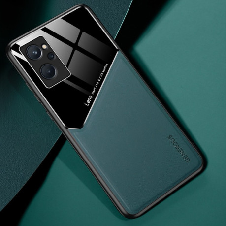 Противоударный чехол Organic Glass для Realme 9i/OPPO A76/A96 - зеленый