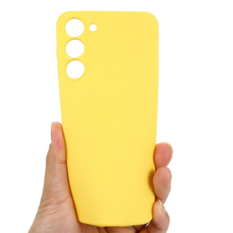 Силіконовий чохол Solid Color Liquid Silicone на Samsung Galaxy S23 5G - жовтий