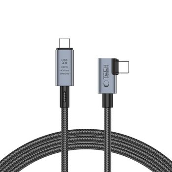 Оригинальный кабель Tech-Protect UltraBoost Max L USB-C прямой — USB-C L-образный 1.5 м 240W 8K