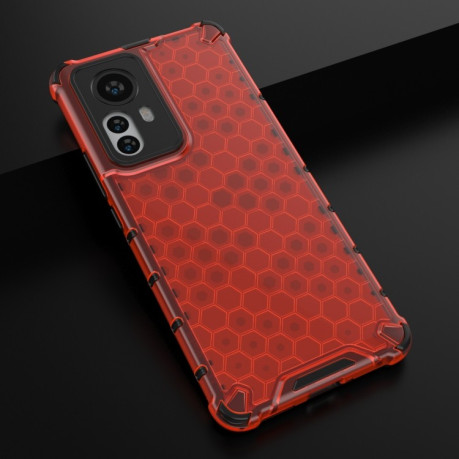 Чохол протиударний Honeycomb на Xiaomi Mi 12 Pro - червоний
