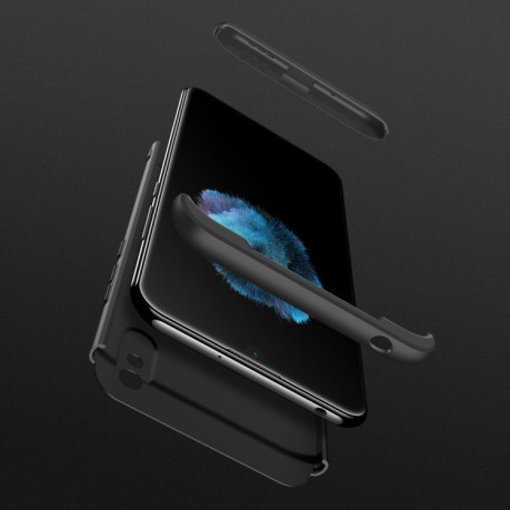 Противоударный чехол GKK Three Stage Splicing на Xiaomi Redmi 9A - черный