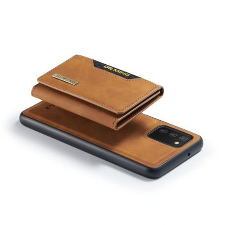 Противоударный чехол DG.MING M2 Series для Samsung Galaxy A03s - коричневый