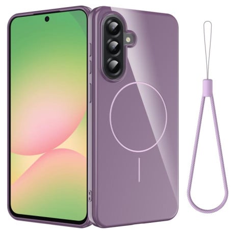 Чохол Glossy TPU Shockproof з MagSafe на Samsung Galaxy A17 5G/4G - фіолетовий
