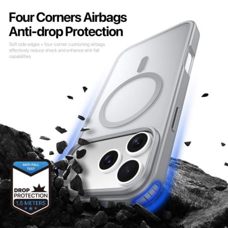 Чехол DUX DUCIS Yind Series с MagSafe гибрид на iPhone 17 Pro Max - серый