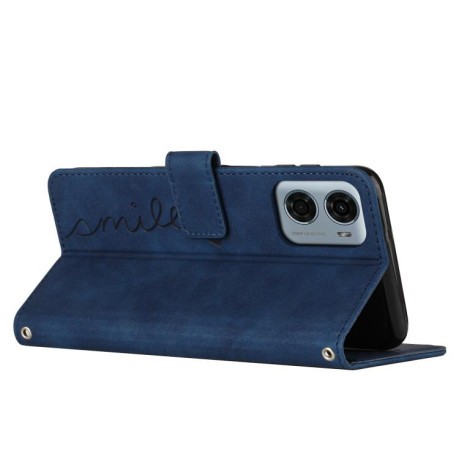 Чохол-книжка Retro Skin Feel Amile для Motorola Moto G05 - синій