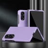 Ударостійкий софт-тач чохол Escase на Samsung Galaxy Fold8 5G — фіолетовий