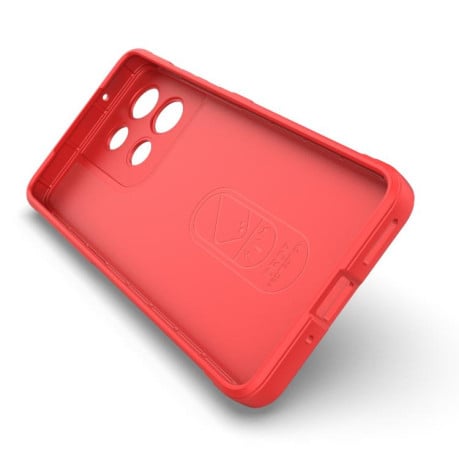 Силиконовый чехол Magic Flannel на Motorola Moto G86 Power - синий