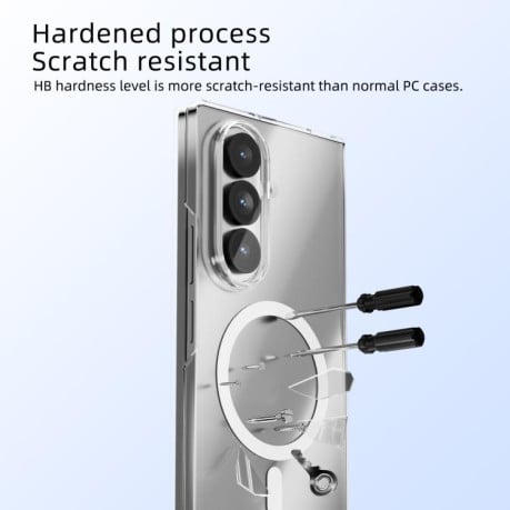 Чохол ABEEL MagSafe Magnetic Scratch-resistant на Samsung Galaxy Fold 7 - прозорий